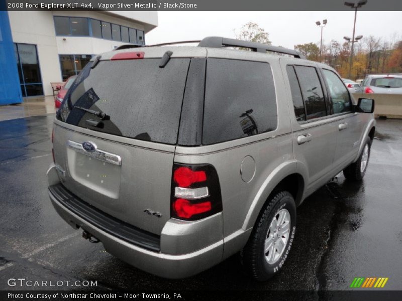 Vapor Silver Metallic / Black/Stone 2008 Ford Explorer XLT 4x4