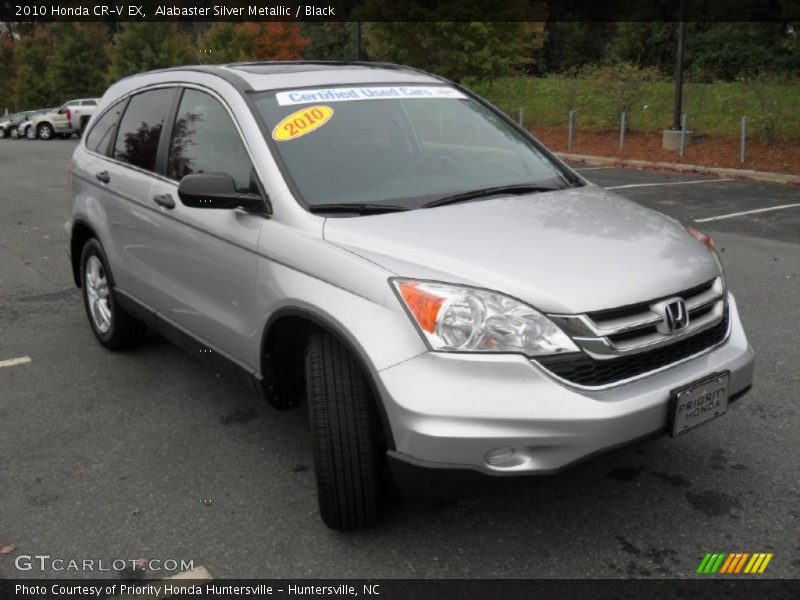 Alabaster Silver Metallic / Black 2010 Honda CR-V EX