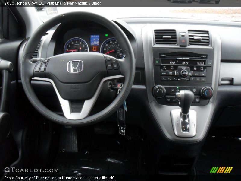Alabaster Silver Metallic / Black 2010 Honda CR-V EX