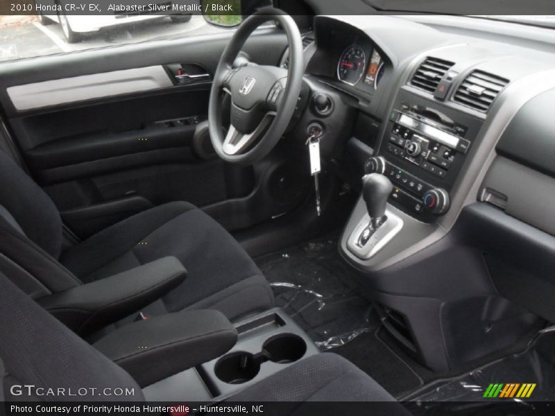 Alabaster Silver Metallic / Black 2010 Honda CR-V EX