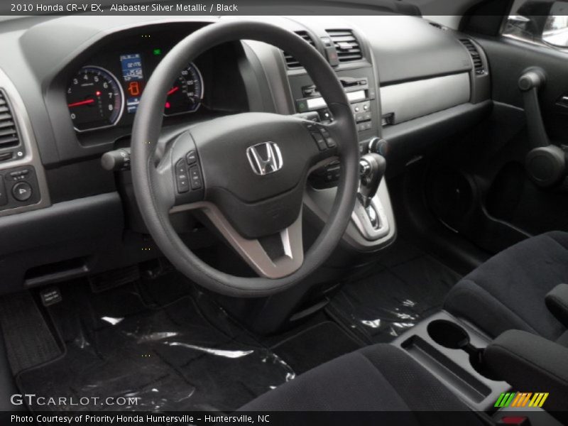Alabaster Silver Metallic / Black 2010 Honda CR-V EX