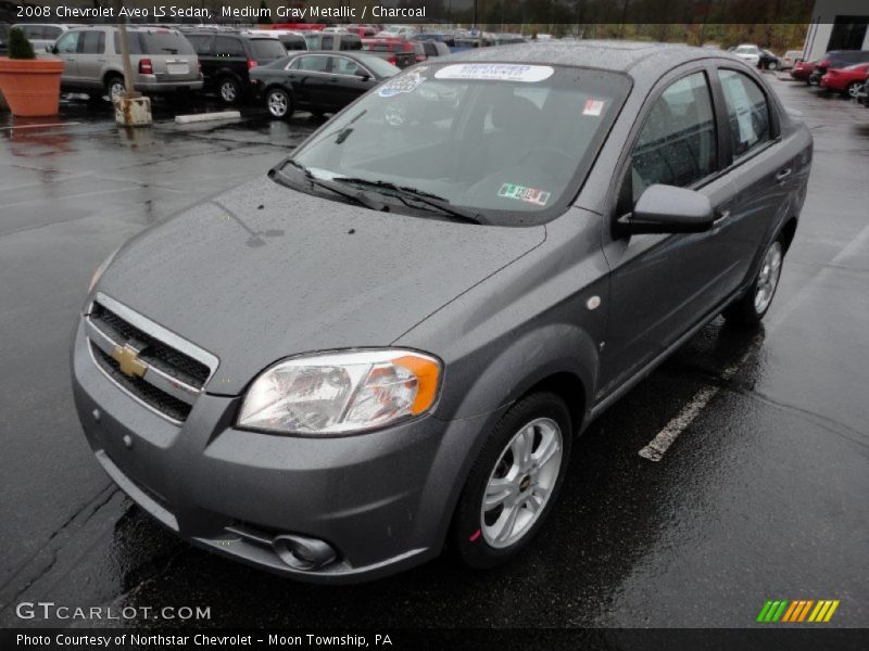 Medium Gray Metallic / Charcoal 2008 Chevrolet Aveo LS Sedan