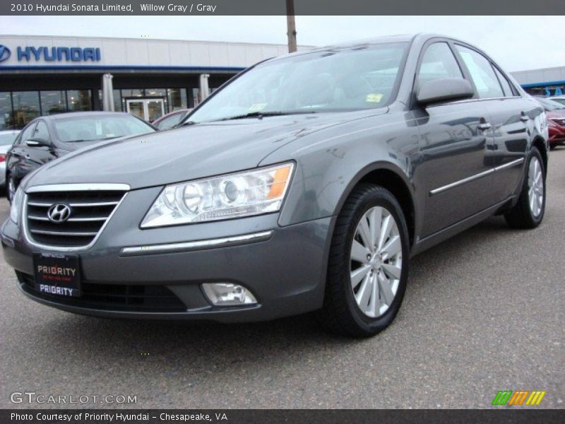 Willow Gray / Gray 2010 Hyundai Sonata Limited