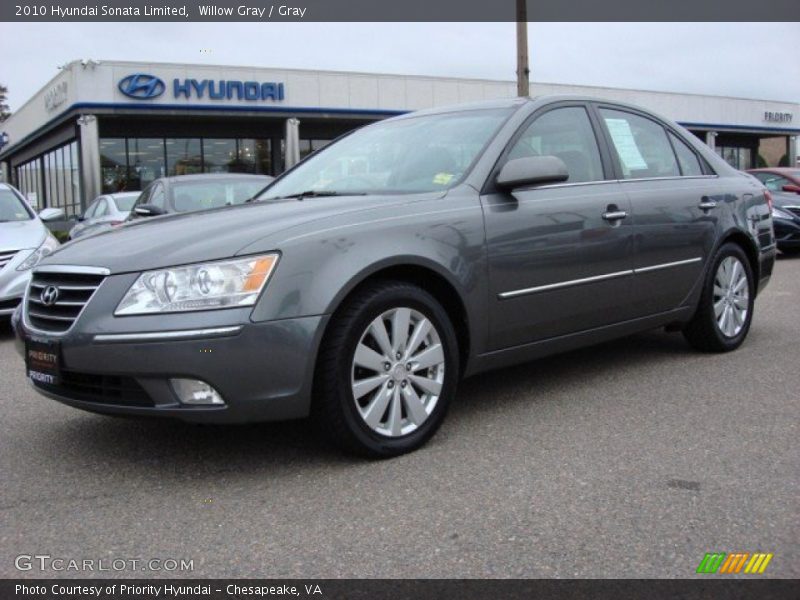 Willow Gray / Gray 2010 Hyundai Sonata Limited