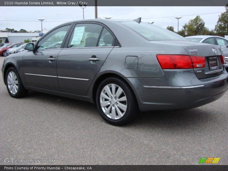 Willow Gray / Gray 2010 Hyundai Sonata Limited