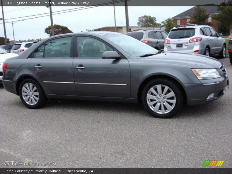 Willow Gray / Gray 2010 Hyundai Sonata Limited