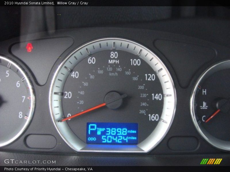 Willow Gray / Gray 2010 Hyundai Sonata Limited