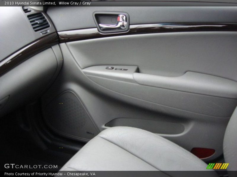 Willow Gray / Gray 2010 Hyundai Sonata Limited