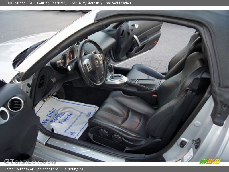  2006 350Z Touring Roadster Charcoal Leather Interior