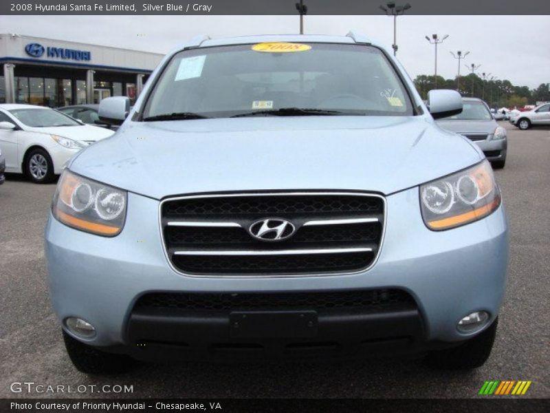Silver Blue / Gray 2008 Hyundai Santa Fe Limited