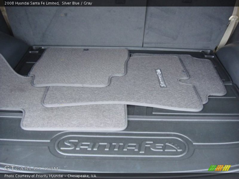 Silver Blue / Gray 2008 Hyundai Santa Fe Limited