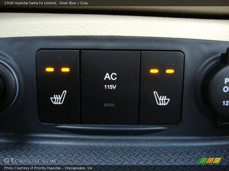 Silver Blue / Gray 2008 Hyundai Santa Fe Limited