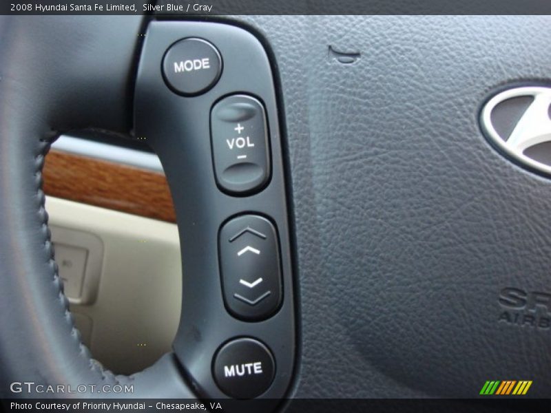 Silver Blue / Gray 2008 Hyundai Santa Fe Limited
