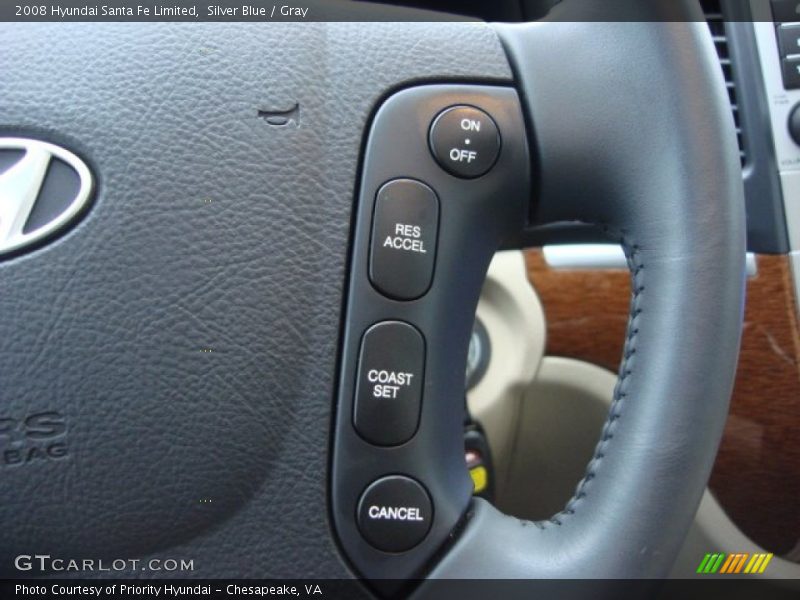 Silver Blue / Gray 2008 Hyundai Santa Fe Limited