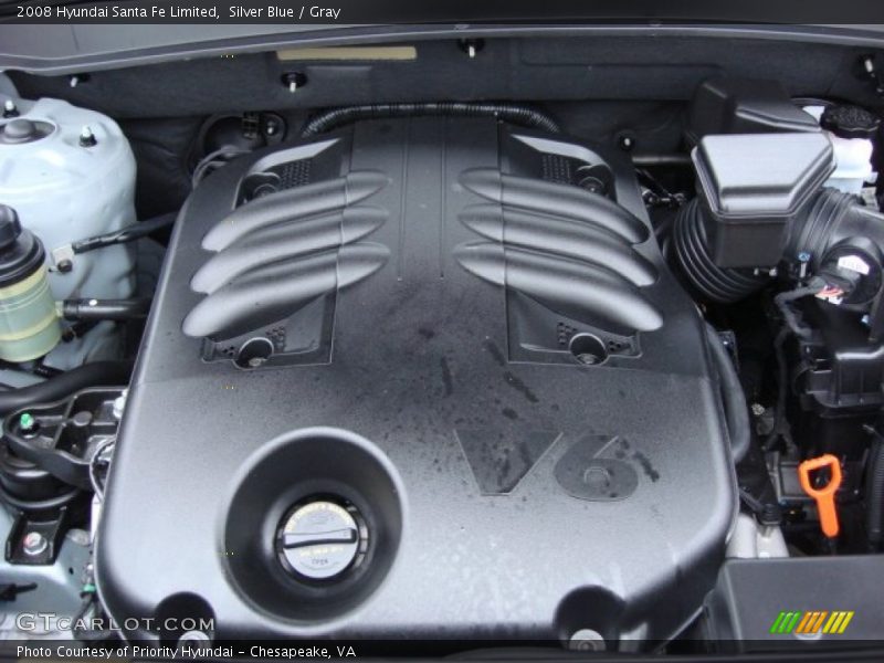 Silver Blue / Gray 2008 Hyundai Santa Fe Limited
