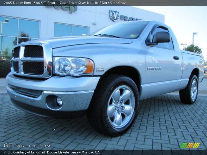 Bright Silver Metallic / Dark Slate Gray 2005 Dodge Ram 1500 SLT Regular Cab