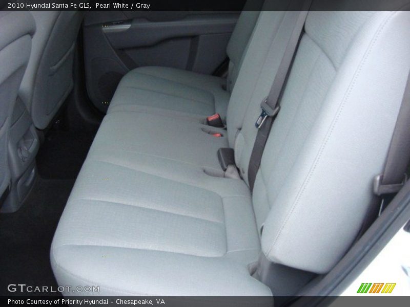 Pearl White / Gray 2010 Hyundai Santa Fe GLS