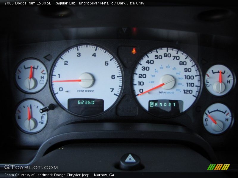 Bright Silver Metallic / Dark Slate Gray 2005 Dodge Ram 1500 SLT Regular Cab