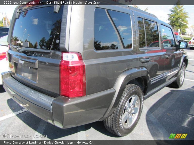 Dark Khaki Pearl / Medium Slate Gray 2006 Jeep Commander 4x4