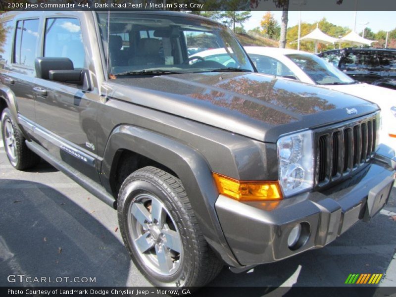 Dark Khaki Pearl / Medium Slate Gray 2006 Jeep Commander 4x4