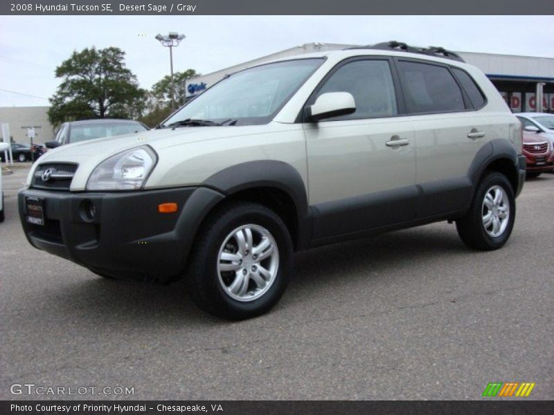 Desert Sage / Gray 2008 Hyundai Tucson SE