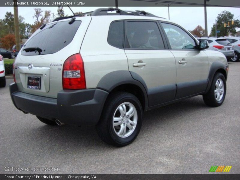 Desert Sage / Gray 2008 Hyundai Tucson SE