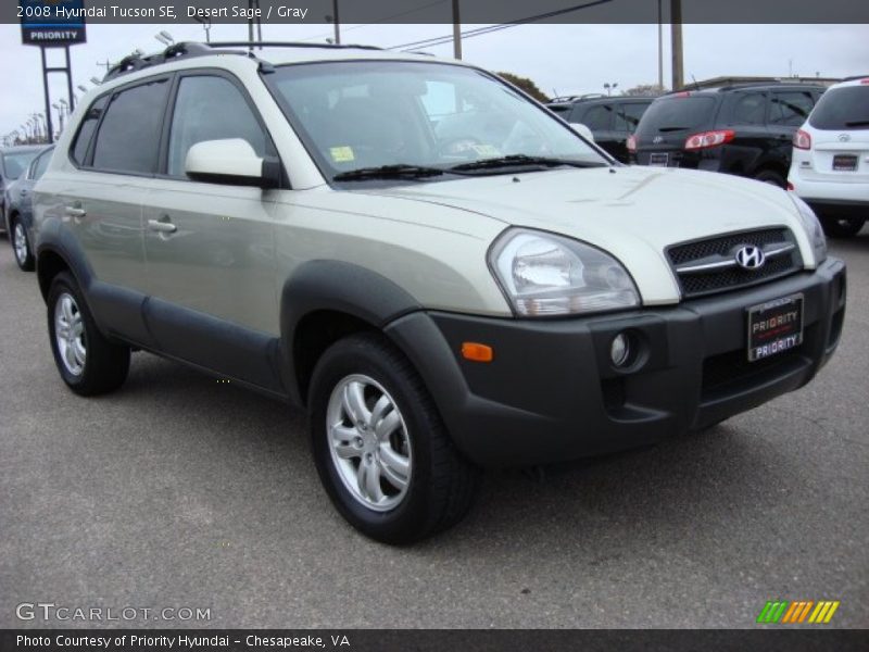 Desert Sage / Gray 2008 Hyundai Tucson SE