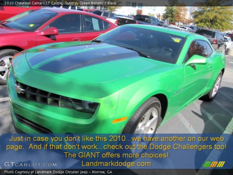Synergy Green Metallic / Black 2010 Chevrolet Camaro LT Coupe