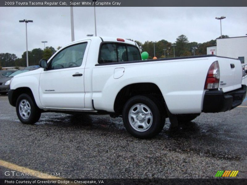 Super White / Graphite Gray 2009 Toyota Tacoma Regular Cab