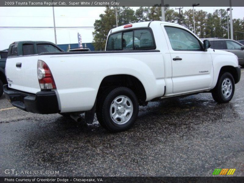 Super White / Graphite Gray 2009 Toyota Tacoma Regular Cab