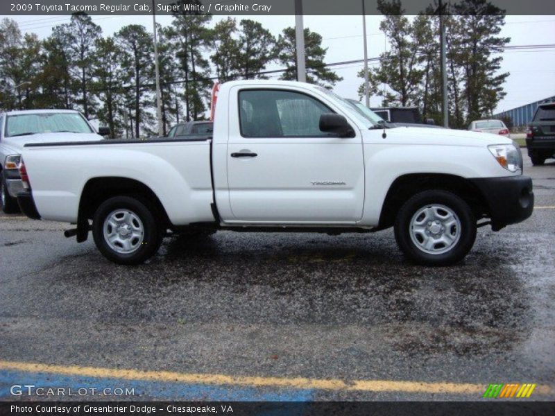 Super White / Graphite Gray 2009 Toyota Tacoma Regular Cab