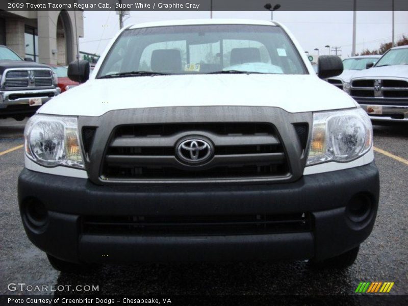 Super White / Graphite Gray 2009 Toyota Tacoma Regular Cab