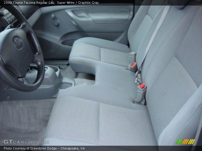 Super White / Graphite Gray 2009 Toyota Tacoma Regular Cab