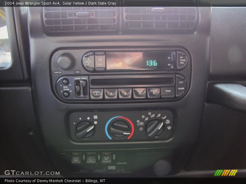 Solar Yellow / Dark Slate Gray 2004 Jeep Wrangler Sport 4x4