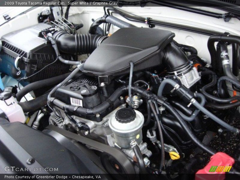 Super White / Graphite Gray 2009 Toyota Tacoma Regular Cab