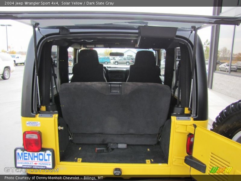 Solar Yellow / Dark Slate Gray 2004 Jeep Wrangler Sport 4x4