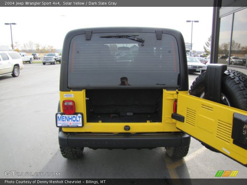 Solar Yellow / Dark Slate Gray 2004 Jeep Wrangler Sport 4x4