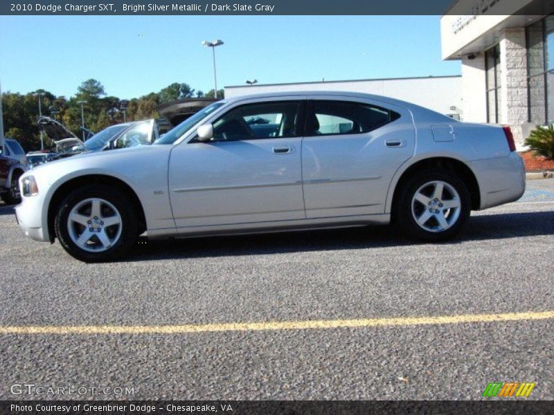 Bright Silver Metallic / Dark Slate Gray 2010 Dodge Charger SXT