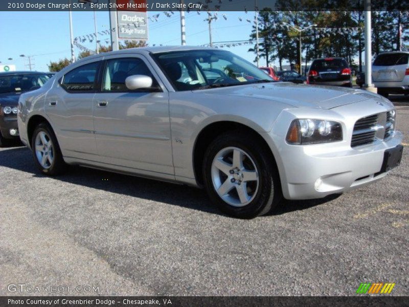 Bright Silver Metallic / Dark Slate Gray 2010 Dodge Charger SXT