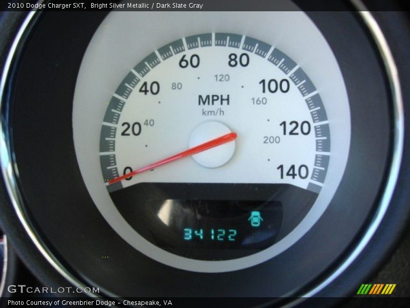 Bright Silver Metallic / Dark Slate Gray 2010 Dodge Charger SXT