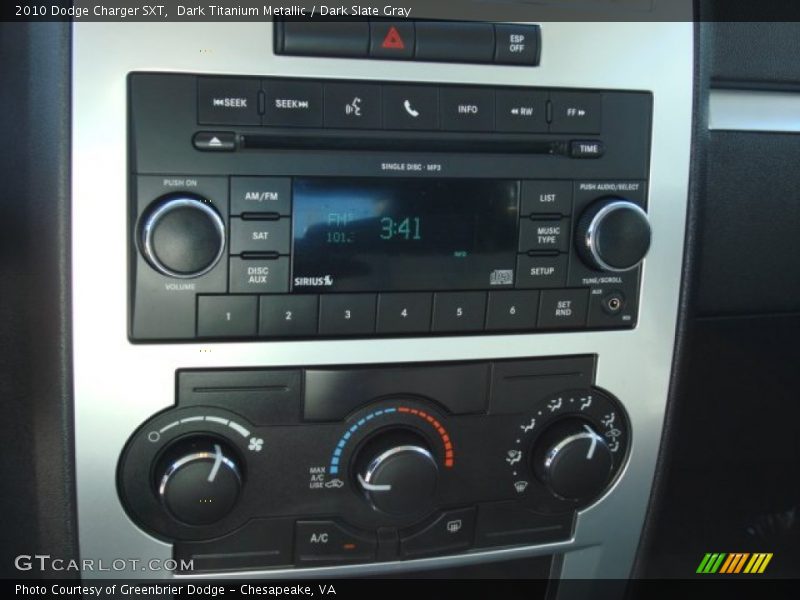 Dark Titanium Metallic / Dark Slate Gray 2010 Dodge Charger SXT