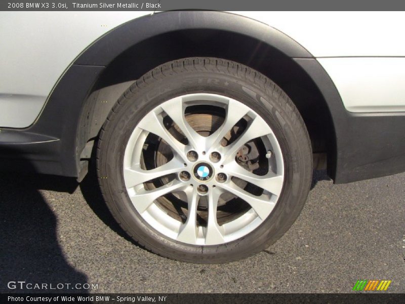 Titanium Silver Metallic / Black 2008 BMW X3 3.0si
