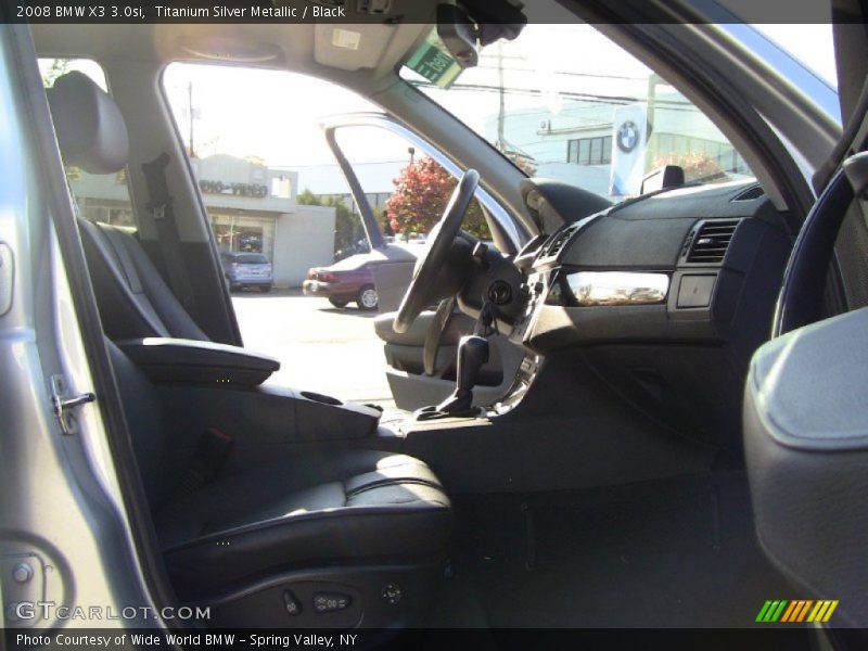 Titanium Silver Metallic / Black 2008 BMW X3 3.0si