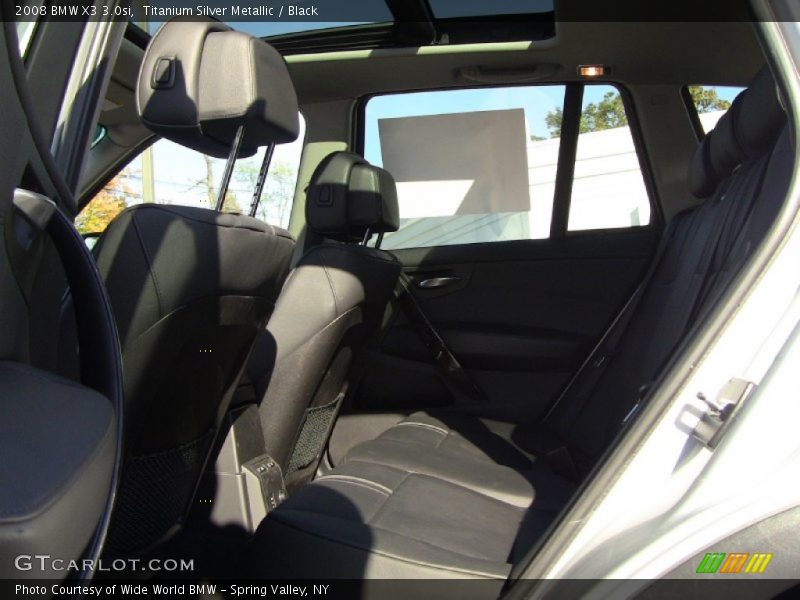 Titanium Silver Metallic / Black 2008 BMW X3 3.0si