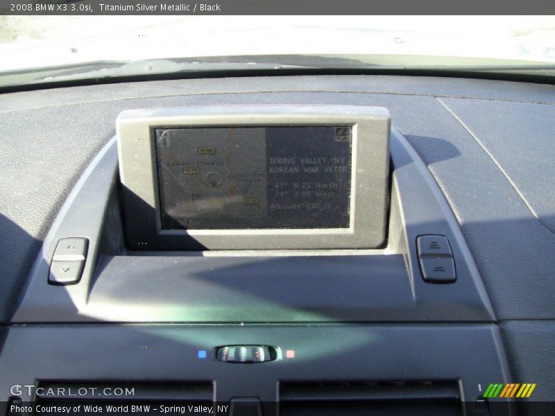 Titanium Silver Metallic / Black 2008 BMW X3 3.0si