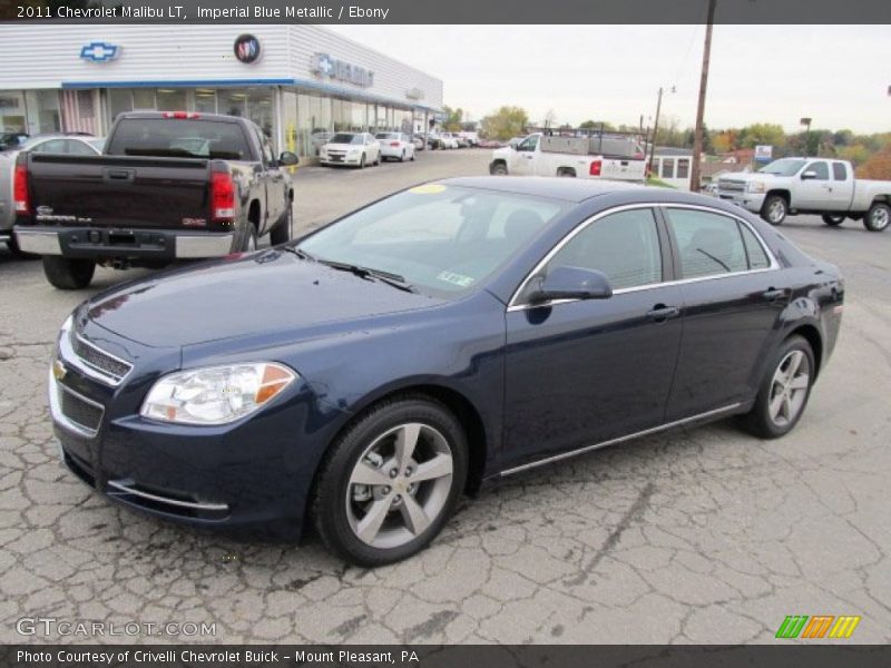 Imperial Blue Metallic / Ebony 2011 Chevrolet Malibu LT