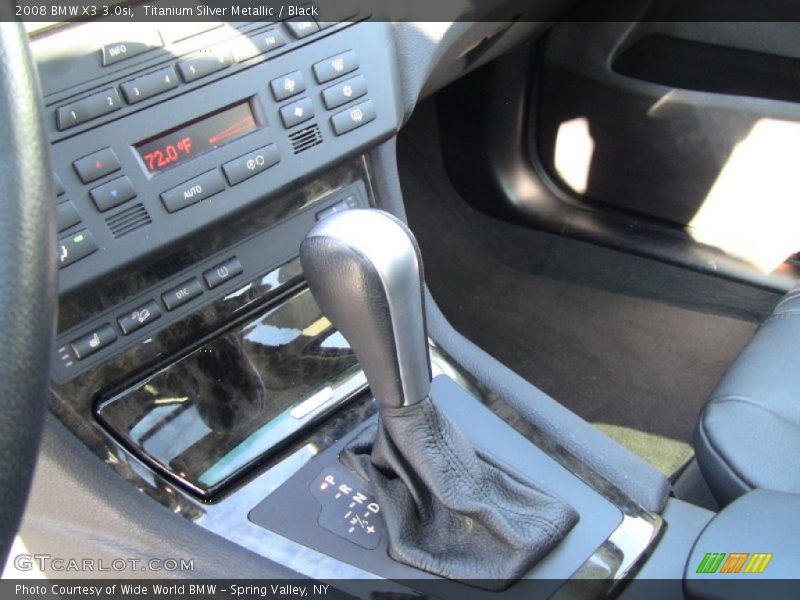 Titanium Silver Metallic / Black 2008 BMW X3 3.0si