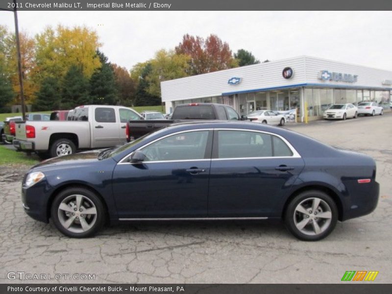 Imperial Blue Metallic / Ebony 2011 Chevrolet Malibu LT