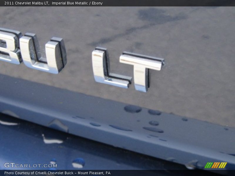 Imperial Blue Metallic / Ebony 2011 Chevrolet Malibu LT