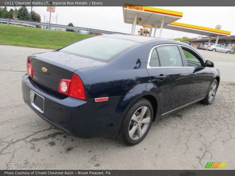 Imperial Blue Metallic / Ebony 2011 Chevrolet Malibu LT
